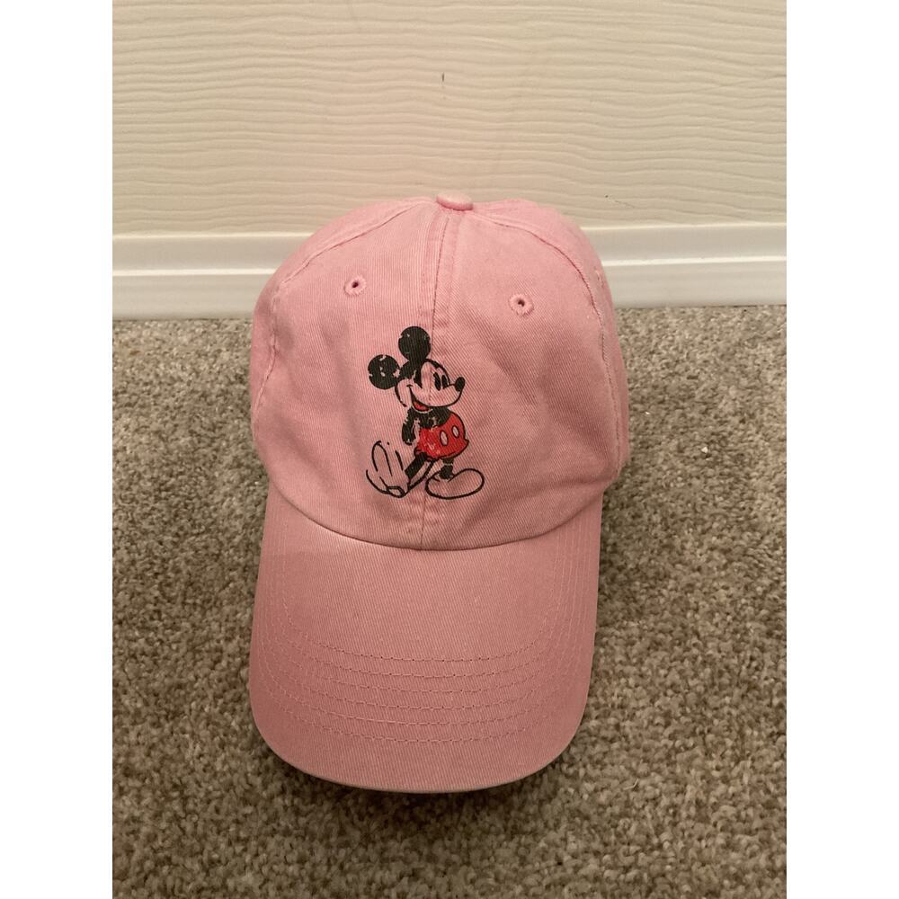 Women's Mickey Mouse Disney Parks Pink Adjustable Strapback Baseball Cap Hat